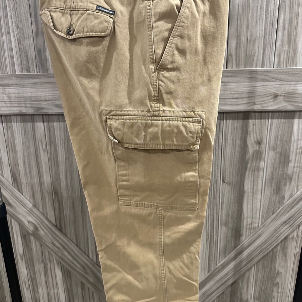 Eddie Bauer Khaki Cargo Pants for Men